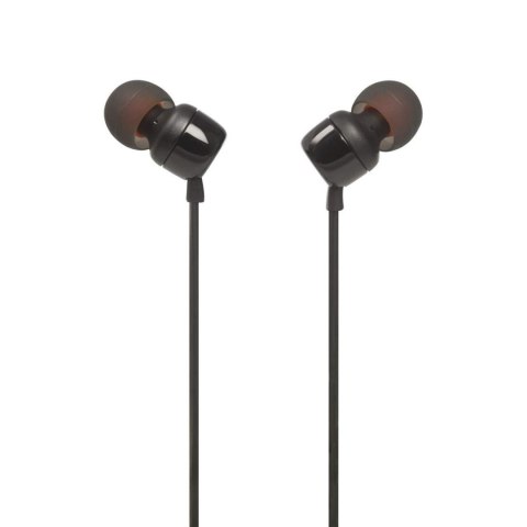 Słuchawki przewodowe douszne z pilotem JBL Tune 110 mini jack 3.5mm - czarne JBL