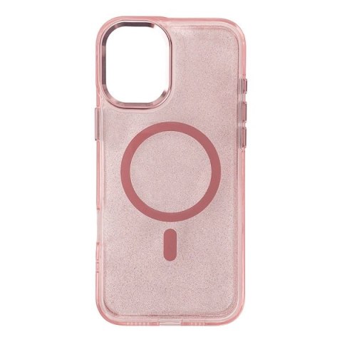 Etui brokatowe case na Samsung Galaxy A36 5G Glitter Case MagSafe - różowe HURTEL