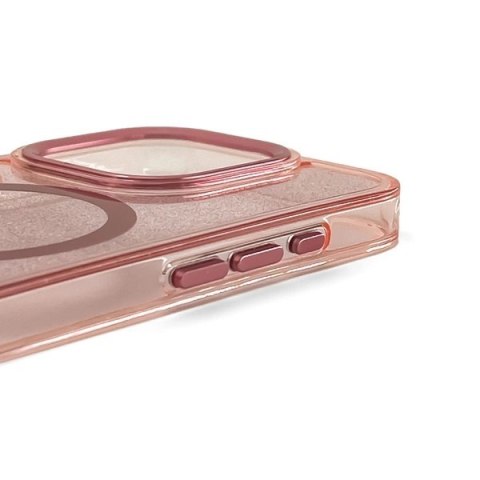 Etui brokatowe plecki na Samsung Galaxy A26 5G Glitter Case MagSafe - różowe