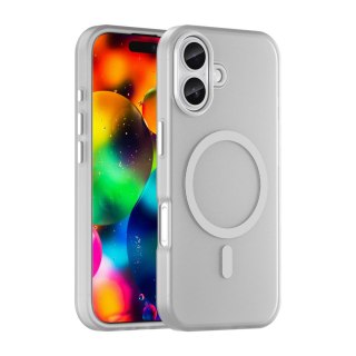 Etui case na iPhone 17 Magnetic Abrasive MagSafe - matowe białe HURTEL