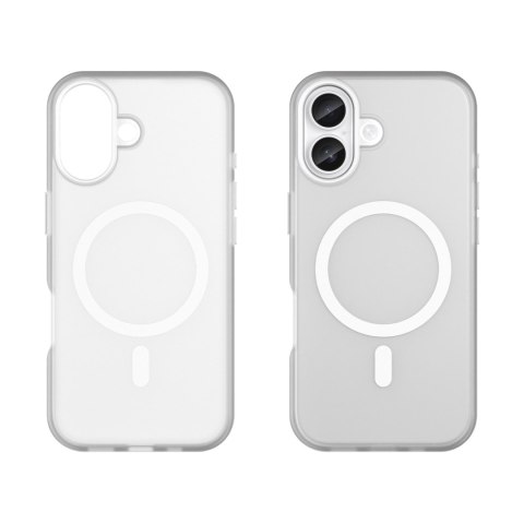 Etui case na iPhone 17 Magnetic Abrasive MagSafe - matowe białe HURTEL