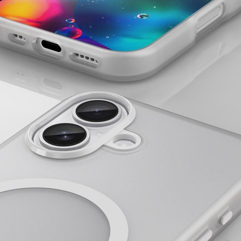 Etui case na iPhone 17 Magnetic Abrasive MagSafe - matowe białe HURTEL