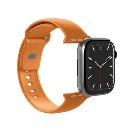 Pasek silikonowy na Apple Watch 44/45/46/49mm Icon - pomarańczowy PURO