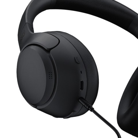 Słuchawki bezprzewodowe nauszne H3 ANC Bluetooth - czarne QCY