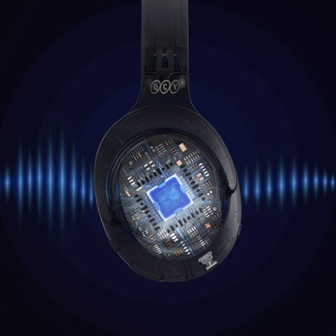 Słuchawki bezprzewodowe nauszne H3 ANC Bluetooth - czarne QCY
