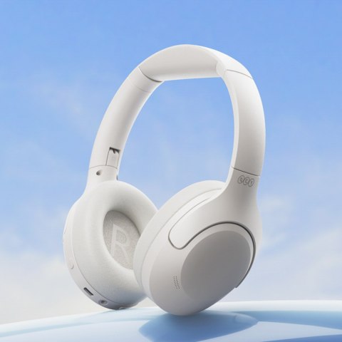 Słuchawki bezprzewodowe nauszne H3 Lite ANC Bluetooth - białe QCY