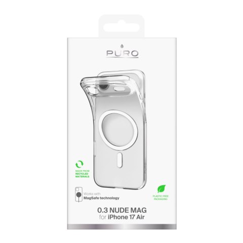 Etui case na iPhone 17 Air TPU 0.3 MAG Ultra-Slim MagSafe - przezroczyste PURO