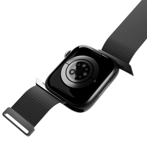 Pasek na zegarek Apple Watch 42 44 45 49mm Milanese - czarny PURO