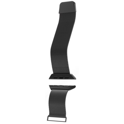 Pasek na zegarek Apple Watch 42 44 45 49mm Milanese - czarny PURO
