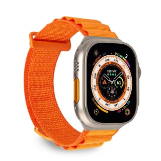 Pasek nylonowy do Apple Watch 42 44 45 49 mm Extreme - pomarańczowy PURO