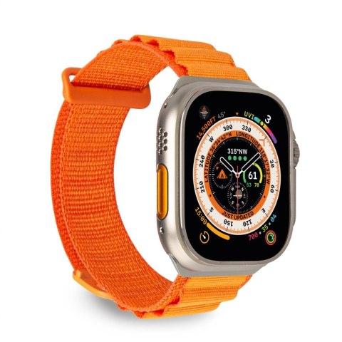 Pasek nylonowy do Apple Watch 42 44 45 49 mm Extreme - pomarańczowy PURO