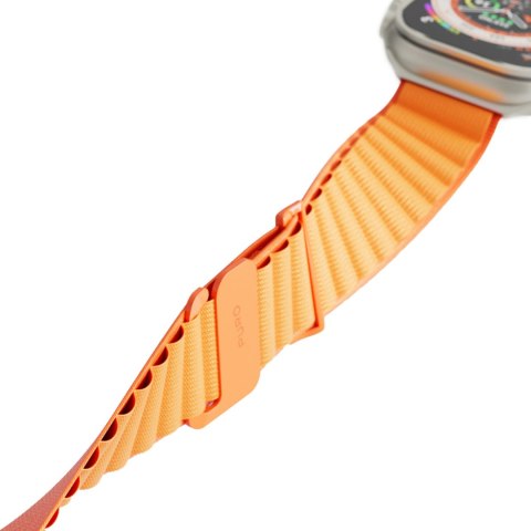 Pasek nylonowy do Apple Watch 42 44 45 49 mm Extreme - pomarańczowy PURO