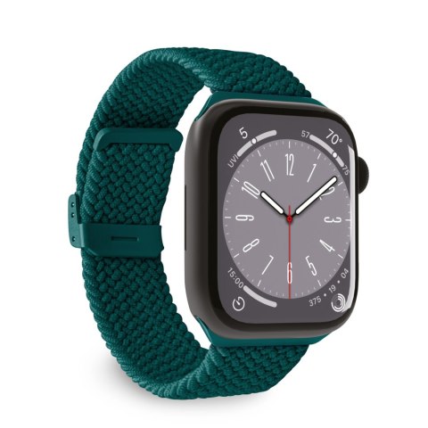 Pasek nylonowy do Apple Watch 42 44 45 49 mm Loop - ciemnozielony PURO