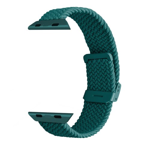 Pasek nylonowy do Apple Watch 42 44 45 49 mm Loop - ciemnozielony PURO