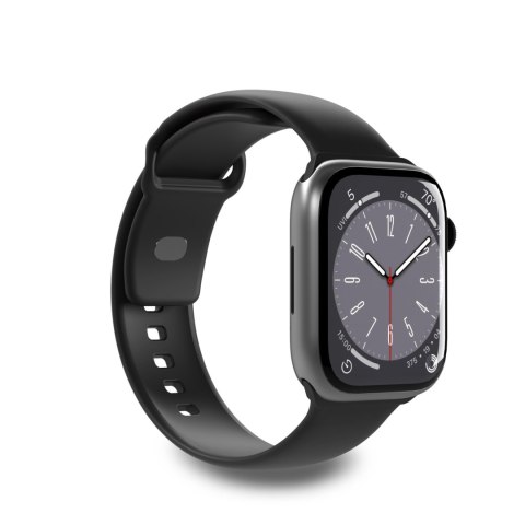 Pasek silikonowy do zegarka Apple Watch 38 40 41 mm Icon czarny - 2 szt. PURO