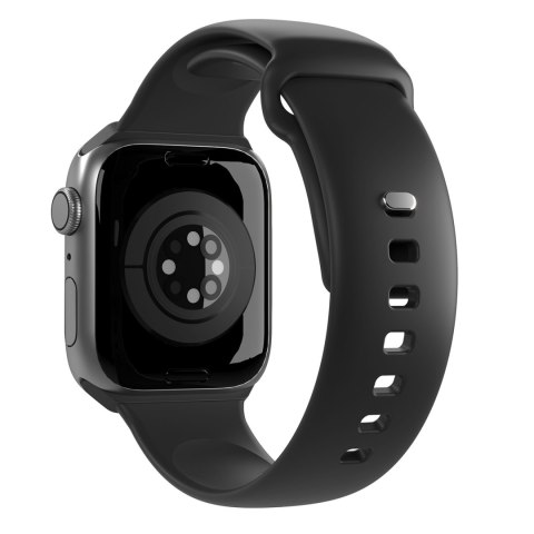 Pasek silikonowy do zegarka Apple Watch 38 40 41 mm Icon czarny - 2 szt. PURO