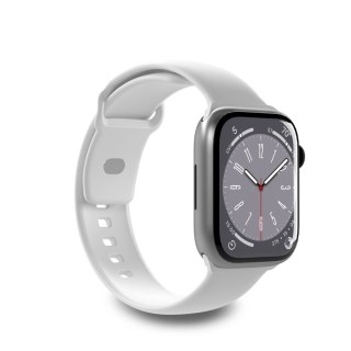 Pasek silikonowy do zegarka Apple Watch 42 44 45 49 mm Icon biały - 2 szt. PURO