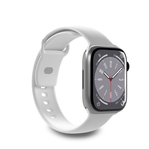Pasek silikonowy do zegarka Apple Watch 42 44 45 49 mm Icon biały - 2 szt. PURO