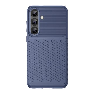 Etui silikonowe pancerny pokrowiec do Samsung Galaxy S25+ Thunder Case - niebieski HURTEL