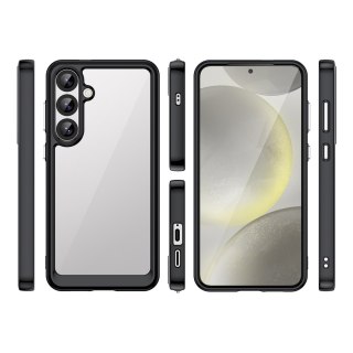 Etui silikonowe z żelową ramką do Samsung Galaxy S25+ Outer Space Case - czarny HURTEL