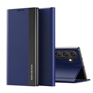 Etui z klapką i podstawką do Samsung Galaxy S25+ Sleep Case Pro - niebieski HURTEL