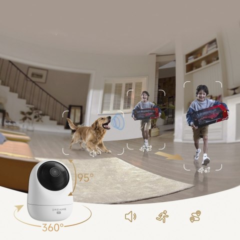 Kamera wewnętrzna do monitoringu 2K IR Wi-Fi Bluetooth - biała Dreame