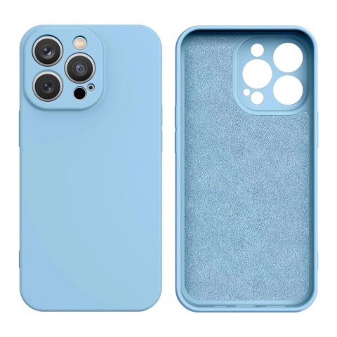Etui plecki na iPhone 16e Silicone Case - niebieskie HURTEL