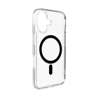 Etui pokrowiec case na iPhone 17 Lite Mag MagSafe - przezroczyste czarny pierścień PURO