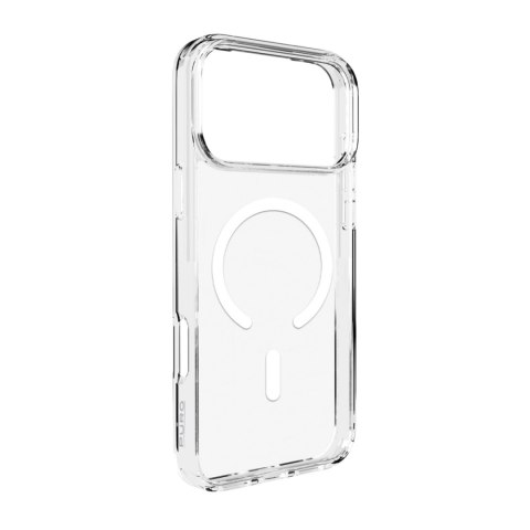Etui pokrowiec case na iPhone 17 Pro Max Lite Mag MagSafe - przezroczyste biały pierścień