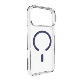 Etui pokrowiec case na iPhone 17 Pro Max Lite Mag MagSafe - przezroczyste niebieski pierścień PURO