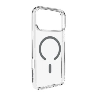 Etui pokrowiec case na iPhone 17 Pro Max Lite Mag MagSafe - przezroczyste szary pierścień PURO