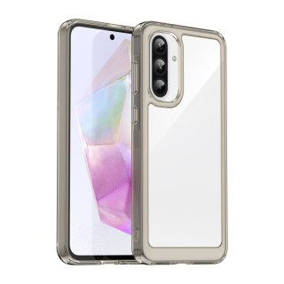 Etui pokrowiec z elastyczną ramką do Samsung Galaxy A26 Outer Space Case - przezroczysto czarny HURTEL
