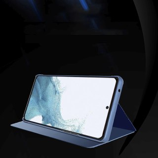 Etui pokrowiec z klapką do Samsung Galaxy S25+ Clear View Case - niebieski HURTEL