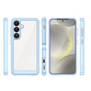 Etui silikonowe z żelową ramką do Samsung Galaxy S25 Outer Space Case - niebieskie HURTEL