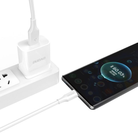 Kabel przewód USB-A - micro USB 6A 1.2 m - biały DUDAO