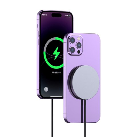 Ładowarka indukcyjna magnetyczna MagSafe 15W - czarna DUDAO