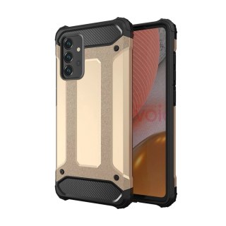 Pancerne hybrydowe etui pokrowiec na Samsung Galaxy A36 Hybrid Armor - złoty HURTEL
