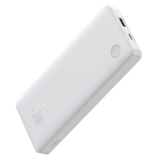 Powerbank 10000mAh 15W Airpow Lite z kablem USB-A - USB-C 30cm - biały BASEUS