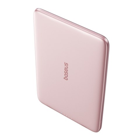 Powerbank 5000mAh 20W Ultra-Slim z kablem USB-C MagSafe 60W 30cm - różowy BASEUS