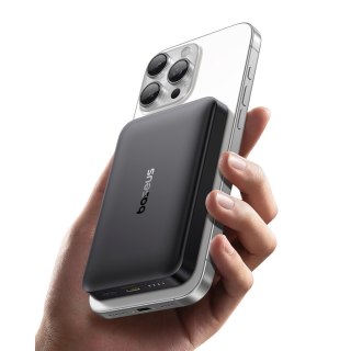 Powerbank magnetyczny 10000mAh 22.5W EnerFill FM12 z kablem USB-C MagSafe Qi2 - czarny BASEUS