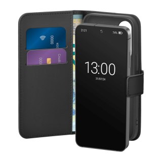Etui futerał na Samsung Galaxy S26 z portfelem Eco-Leather Case - czarny PURO