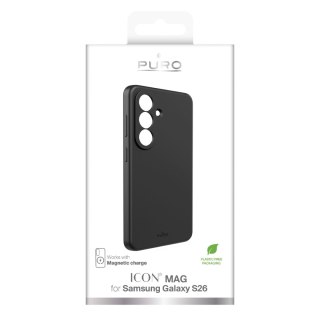 Etui silikonowe na Samsung Galaxy S26 ICON MAG MagSafe - czarne PURO
