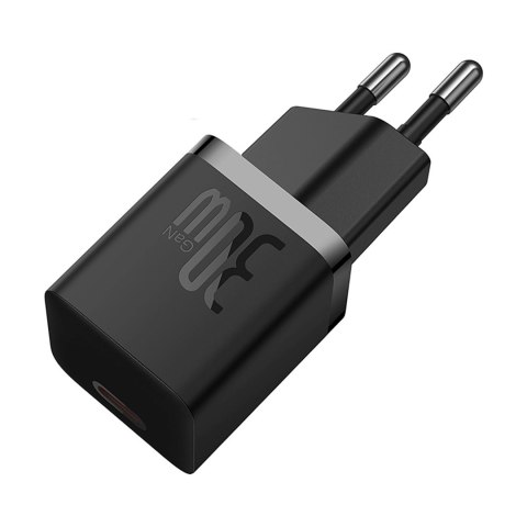 Ładowarka sieciowa USB-C GaN5 30W z kablem USB-C 100W - czarna BASEUS