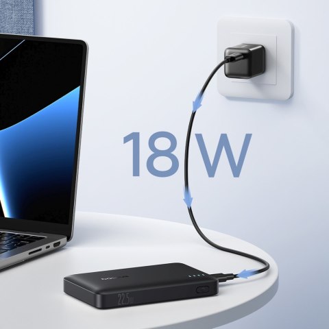 Powerbank 10000mAh 22.5W EnerFill FP21 USB-A USB-C z kablem USB-C - czarny BASEUS