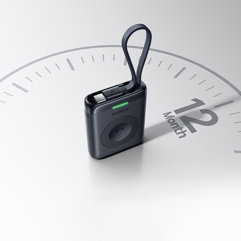 Powerbank 1640 mAh 5W EnerFill FW11 do Apple Watch z wbudowanym kablem - czarny BASEUS