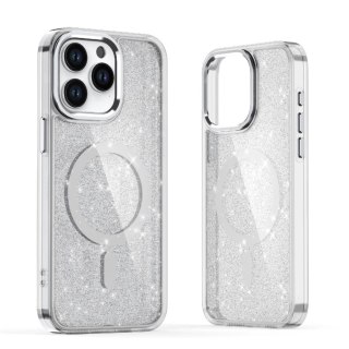 Etui pokrowiec na Samsung Galaxy S26 Ultra Glitter Case MagSafe - biały HURTEL