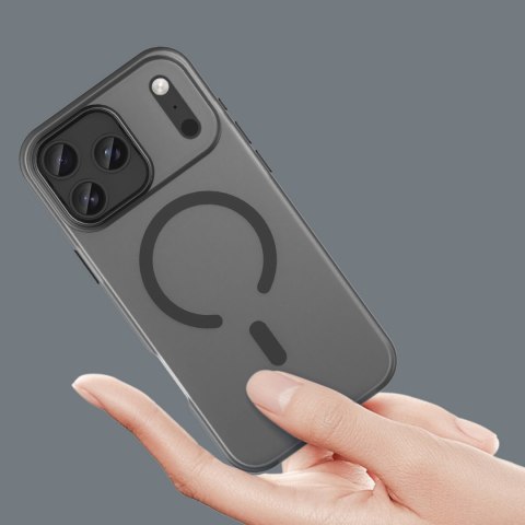 Etui pokrowiec na iPhone 17 Pro Magnetic Abrasive MagSafe - matowe czarne HURTEL