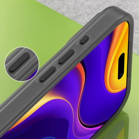 Etui pokrowiec na iPhone 17 Pro Magnetic Abrasive MagSafe - matowe czarne HURTEL