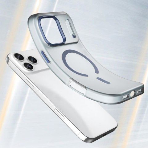 Etui pokrowiec na iPhone 17 Pro Magnetic Abrasive MagSafe - matowe niebieskie
