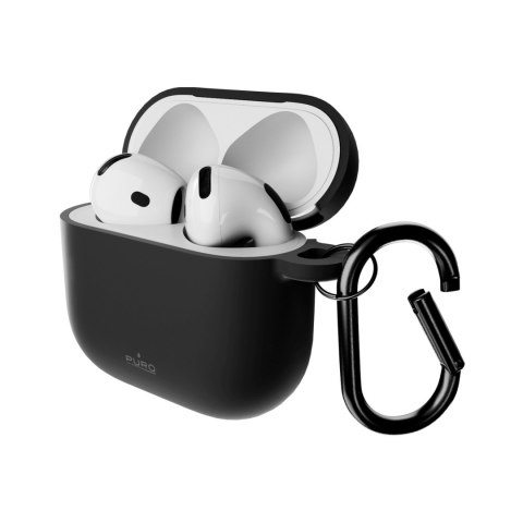 Etui pokrowiec na słuchawki AirPods 4 Icon - czarny PURO